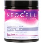 0d83168e278d24414c35fa6cb80ebf09_041422095928.jpeg Neocell, Gummy Glow, Collagen (Коллаген)Type 1 & 3 + Biotin, Berry, 120 Gummies