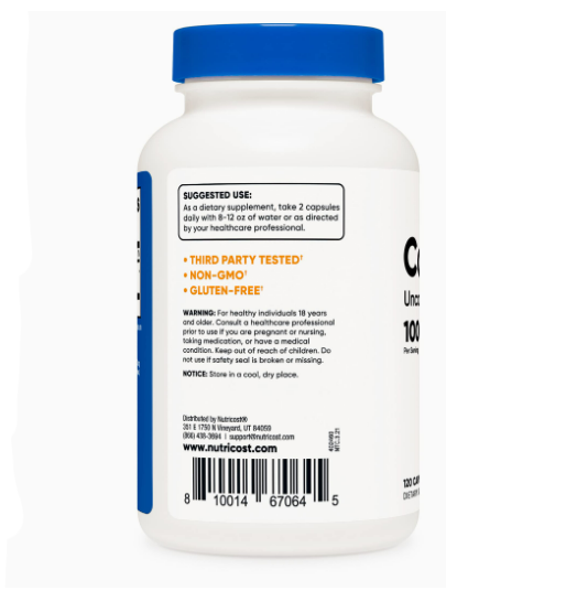 1056403a4580e550f190b2422d80e9b4_042622161756.png Nutricost Cat's Claw 1000 мг, 120 капсул - вегетарианские капсулы, без ГМО и глютена, 60 порций