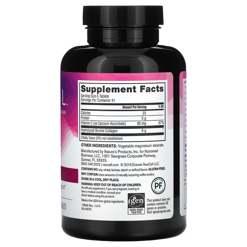 10c35321f90ae80099f3ab794438904f_041522205604.jpeg Neocell, Super Collagen + C, 250 таблеток