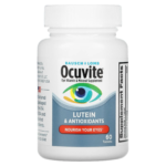 19029f302b5766720f9300ba4d357051_042222113641.png Ocuvite, добавка для зрения с витаминами и микроэлементами, лютеин и антиоксиданты, 60 таблеток