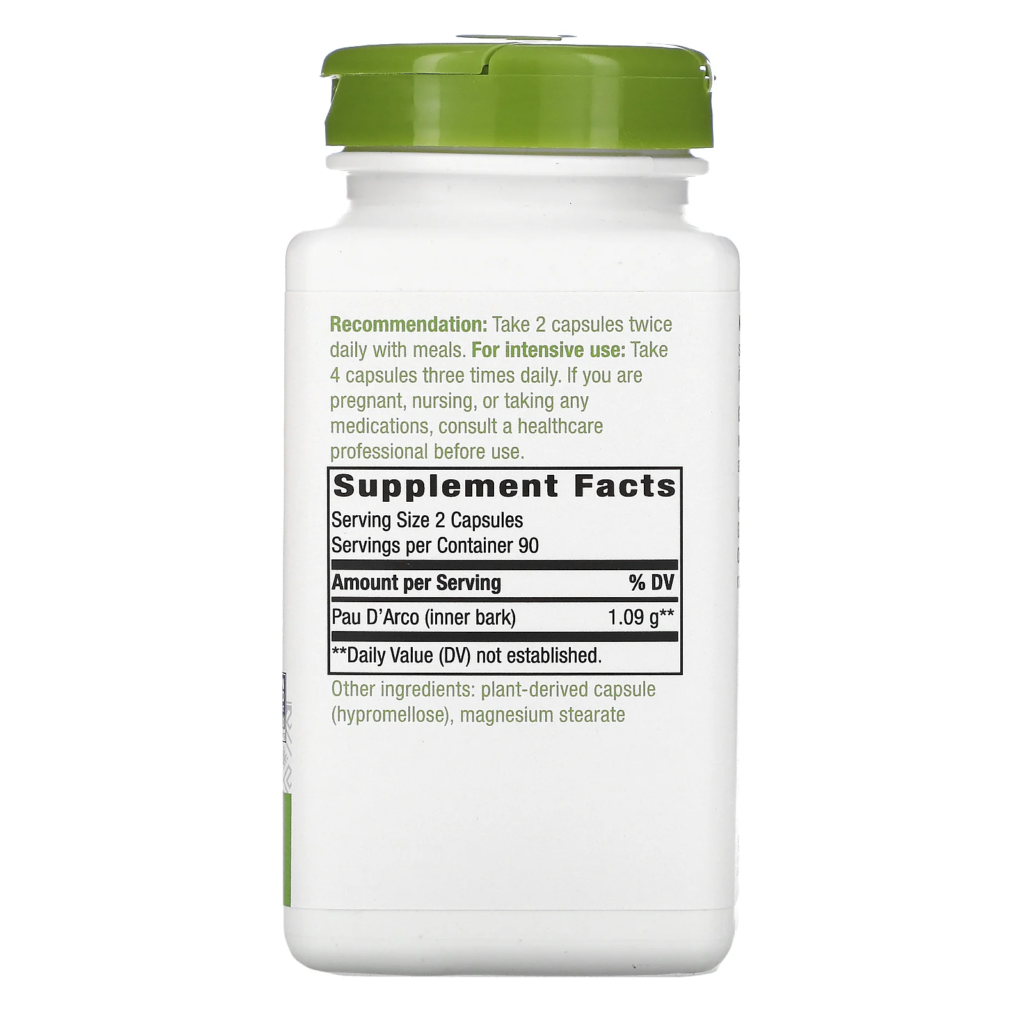 190e4887ece547b4401ac3f6df6ae848_042022203232.png Nature's Way, кора муравьиного дерева, 545 мг, 180 веганских капсул