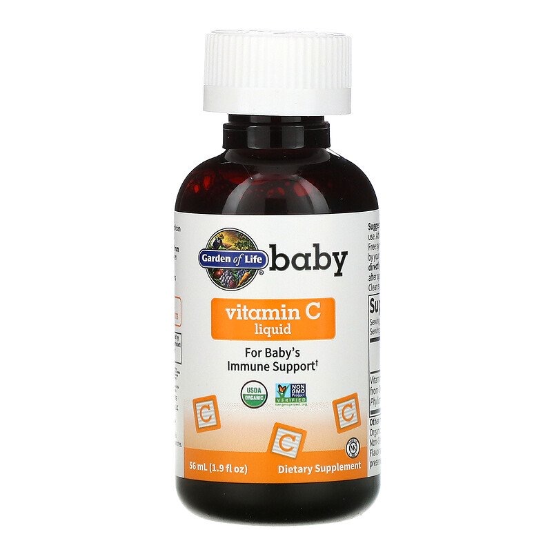 246130bfe56722b8c046f586ef355eeb_041522205615.jpeg Garden of Life, Baby, Vitamin C жидкий для детей ( 56 ml)