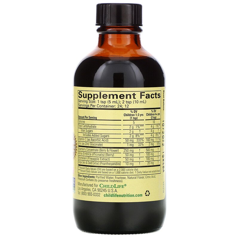 2df008005d2b45ccbaf2345b49832252_041522205611.jpeg ChildLife, Важные питательные вещества, средство от аллергии, вкус натурального винограда, 118,5 мл