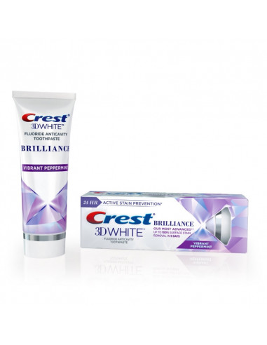 35fc2209420775fb174725f503c22537_042422010650.jpeg CREST 3D WHITE BRILLIANCE VIBRANT PEPPERMINT NEW 2021 - ОТБЕЛИВАЮЩАЯ ЗУБНАЯ ПАСТА