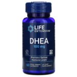 Life Extension, DHEA, 100 мг, 60 вегетарианских капсул