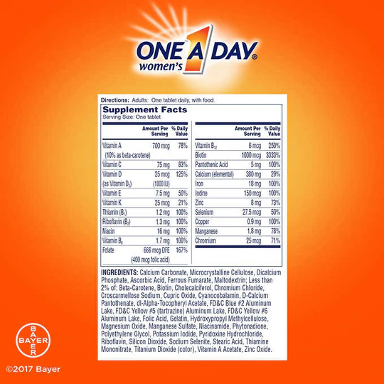 3cdcd6e1b45ec9a8bfac15a893f4df7f_043022144105.png Витамины Для Женщин One A Day, 300 таблеток