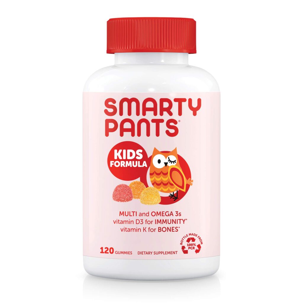 42a799ad0948c6e17bd0adb662ba7560_042422011237.jpeg SmartyPants Kids Complete Gummy Vitamins: поливитамины и омега-3, ДГК/ЭПК, рыбий жир, метил B12, витамин D3, 120 штук