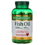 Nature's Bounty, Рыбий жир, 1200 мг, 200 мягких таблеток быстрого высвобождения
