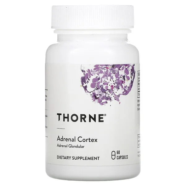 Thorne Research, adrenal cortex  кора надпочечников, 60 капсул