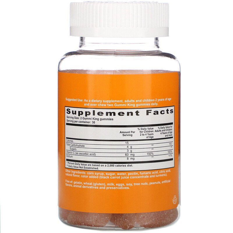4d02cc969d38d854ec516fbfe461cff1_041522205619.jpeg GummiKing, Витамин C для детей, 60 мармеладок