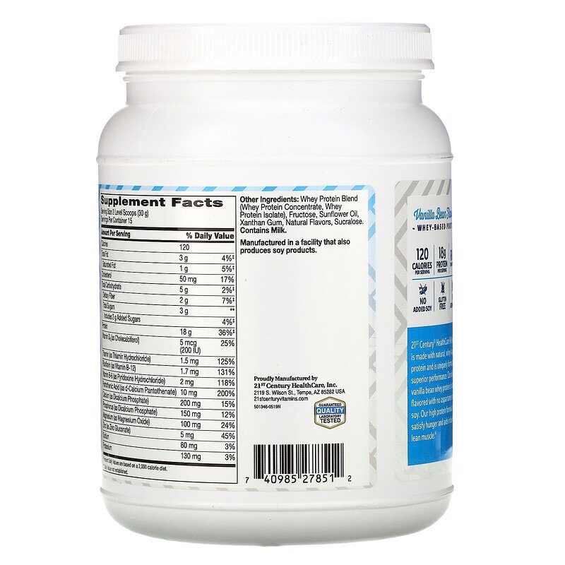 4fb49fcda9e7abe441622814fa90e15f_041522205617.jpeg 21st Century, ReNourish, сывороточный протеин, ваниль, 454 г