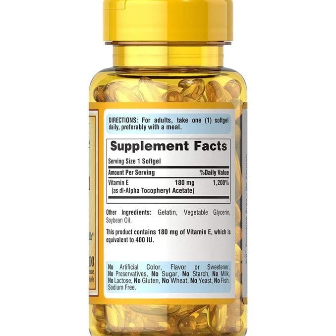 610d3815856240d3d5e16e75c4af2b9a_041522205610.jpeg Puritan’s Pride Витамин E-180 мг (400 МЕ) 100 шт