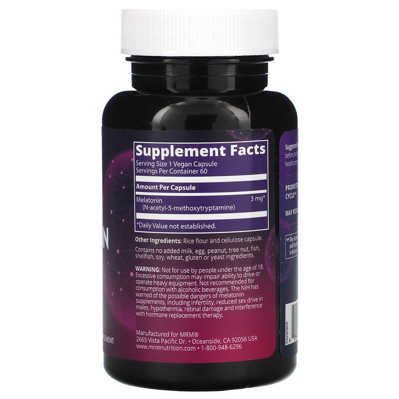 64fb208062d7b0365bf22720e3085be4_041522205631.jpeg MRM, мелатонин, 3 мг, 60 веганских капсул
