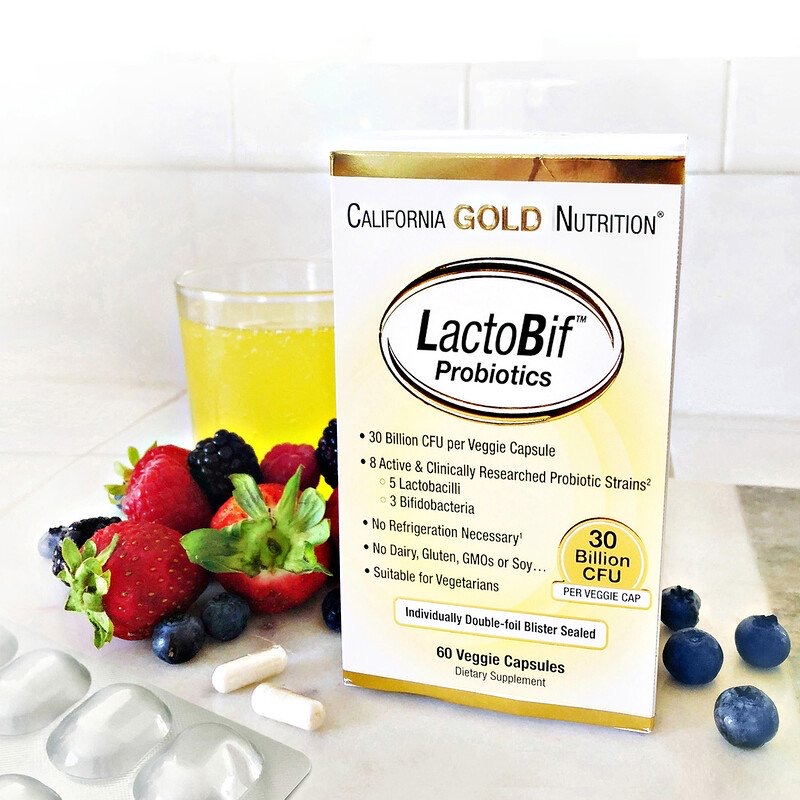 7b0629433c407a9d16dae1f0a671e6a3_041422095930.jpeg California Gold Nutrition, LactoBif, пробиотики, 30 млрд КОЕ, 60 вегетарианских капсул