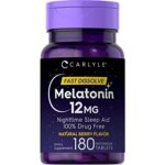 7d1e73830d7c0ce840d087434f57d6cd_041422095934.jpeg Carlyle™ Melatonin 12 mg 180 быстро растворимых таблеток
