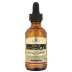 Solgar, Жидкий витамин D3, натуральный апельсиновый вкус, 125 мкг (5000 МЕ), 59 мл