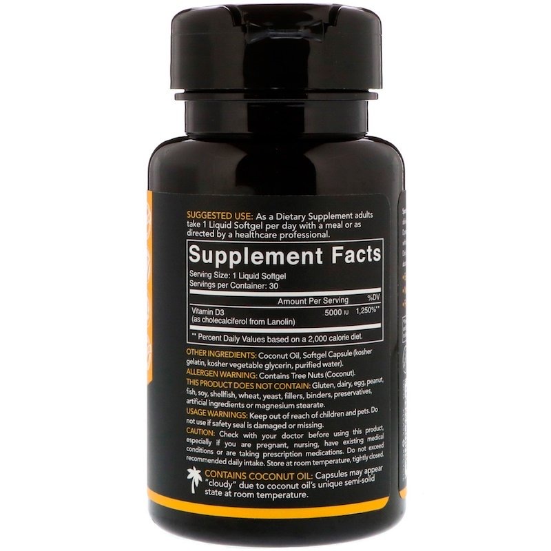 9a0991f8ddd3dc4710db1dc2f77fa96b_041522205605.jpeg Sports Research, Витамин D3 с кокосовым маслом, 5000 МЕ, 30 мягких таблеток