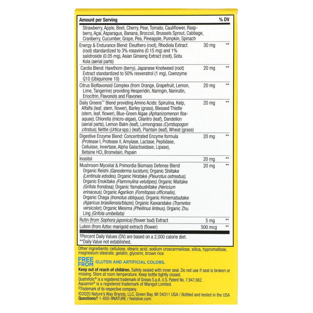 a2fceeb5830aeed21456df0535a1915f_041822185122.jpeg Nature's Way, Alive! суперэффективные, комплексные мультивитамины для мужчин, 60 таблеток