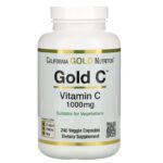 California Gold Nutrition, Gold C, витамин C, 1000 мг, 240 вегетарианских капсул