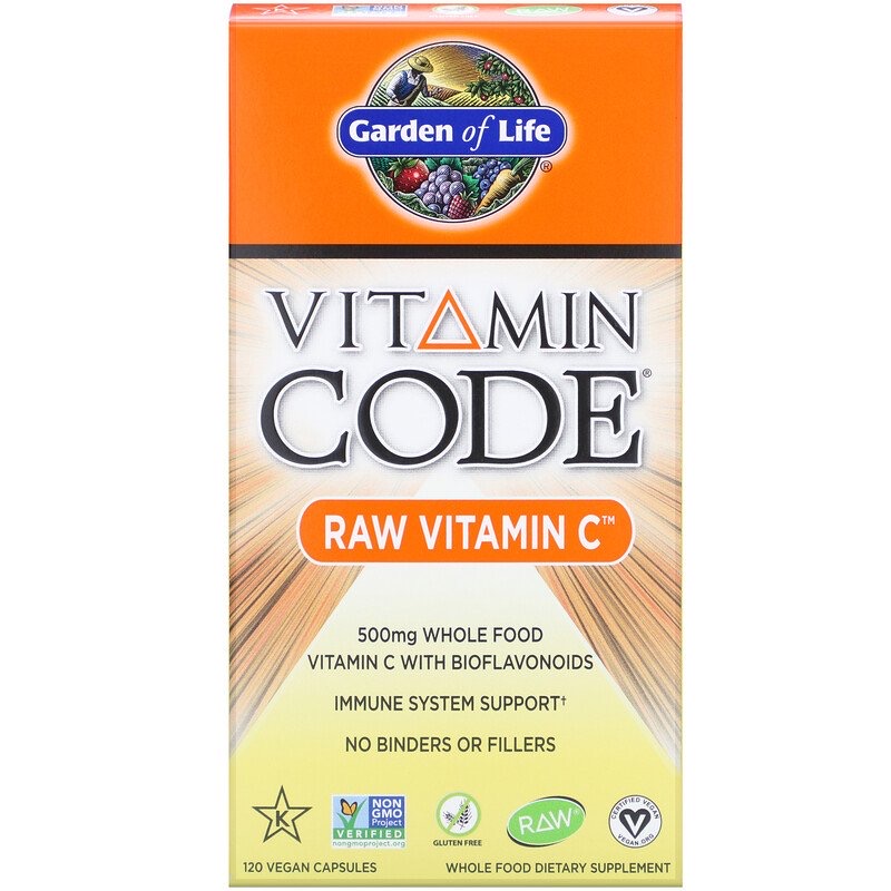 c0f4d5d709d85ad4a873325fec06c852_041522205617.jpeg Garden of Life, Vitamin Code, витамин C RAW, 500 мг, 120 веганских капсул