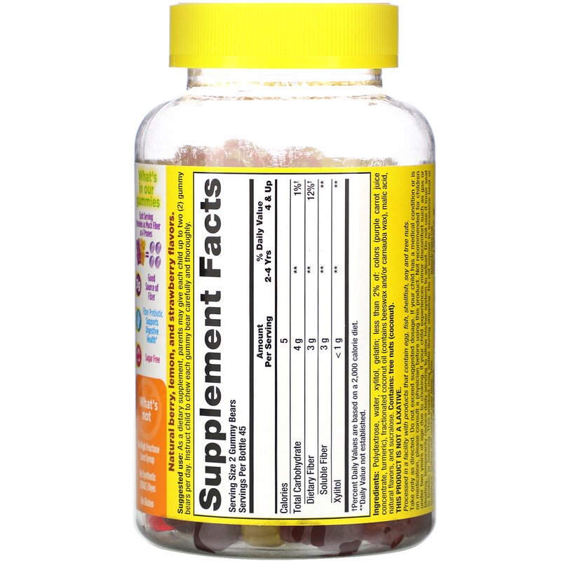 c191b3faaf4251acbbaf9e57a5f1fcb4_041422095912.jpeg L'il Critters, Клетчатка для поддержки пищеварения, натуральные фруктовые вкусы, 90 жевательных конфет