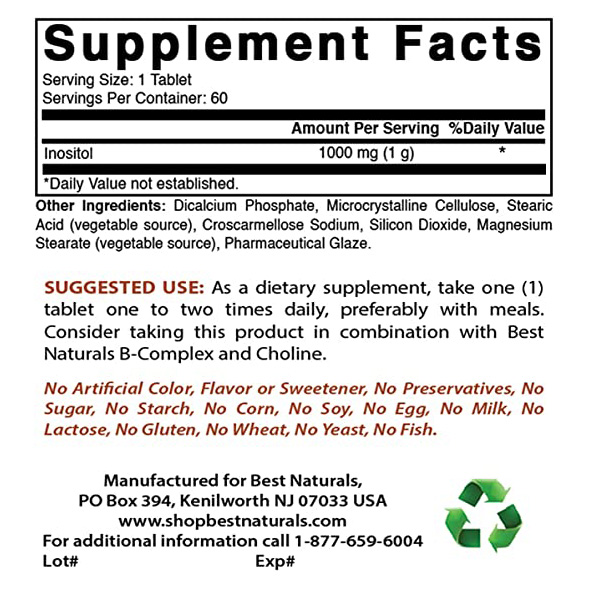 c19eb0c2420c0be4fefb48edb8e850ff_042322195118.jpeg Best Naturals Инозитол 1000 мг 120 таблеток