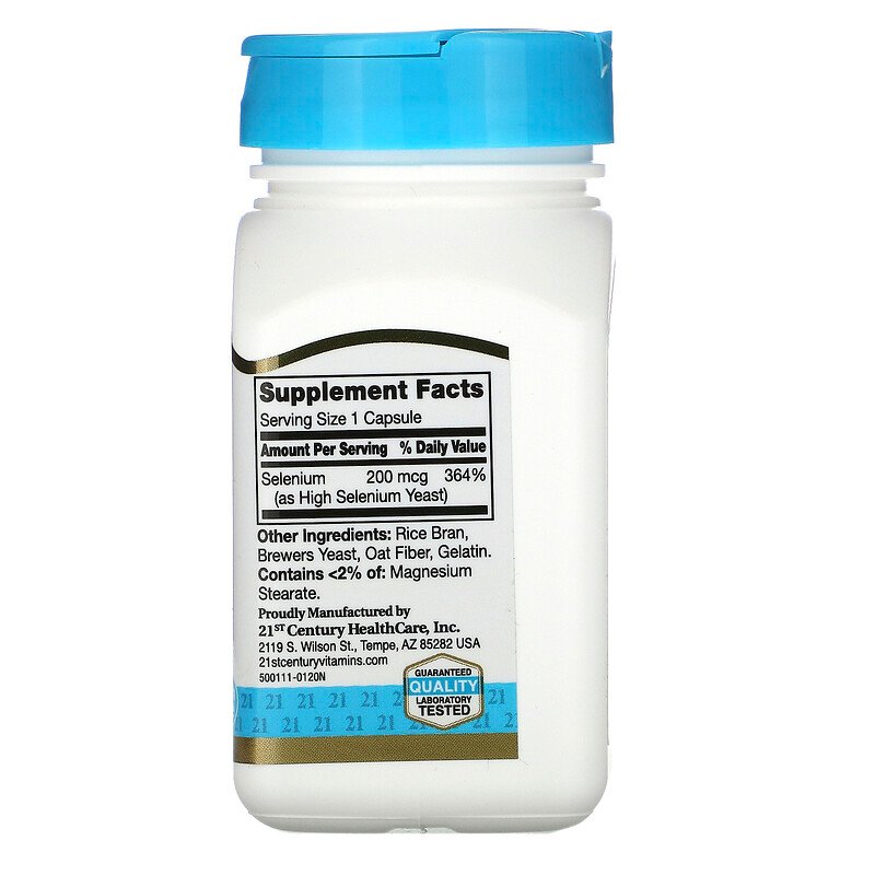 c5fedd86b1ed50a6fc11525a682bfc14_041522205638.jpeg 21st Century, Селен, 200 мкг, 60 капсул