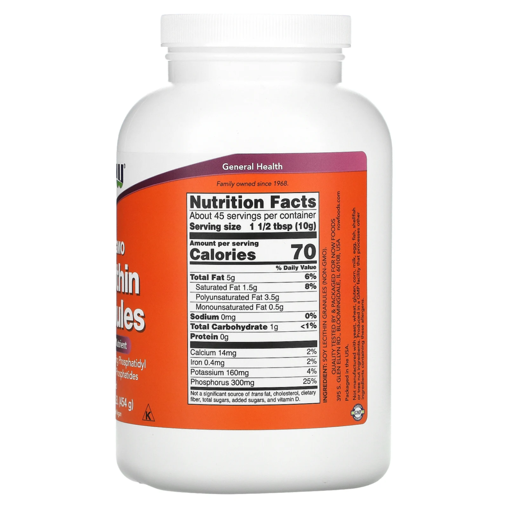 c8f1a65bde432f250051be43e11abd06_042222160101.png NOW Foods, лецитин в гранулах, без ГМО, 454 г