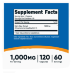 da42d446ca82b7a54274c2be4e04a57b_042622161754.png Nutricost Cat's Claw 1000 мг, 120 капсул - вегетарианские капсулы, без ГМО и глютена, 60 порций