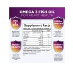 Health Nutrition Naturals Добавка с омега-3 рыбьим жиром, тройная сила 2400 мг, высокое содержание ЭПК 864 мг и ДГК 288 мг