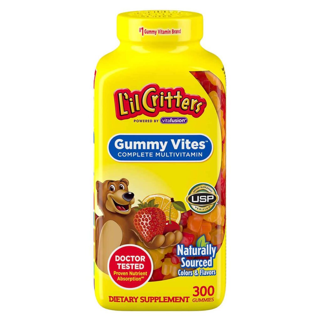 e157daa0968357a4a5199203a4b0ffaa_041522205628.jpeg L'il Critters, Gummy Vites Complete 300 мультивитаминных жевательных конфет