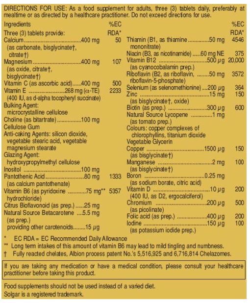 f32c21c50c5fabdfd9f4de17567f43c1_041422095951.jpeg Solgar, Male Multiple, мультивитамины для мужчин, 60 таблеток