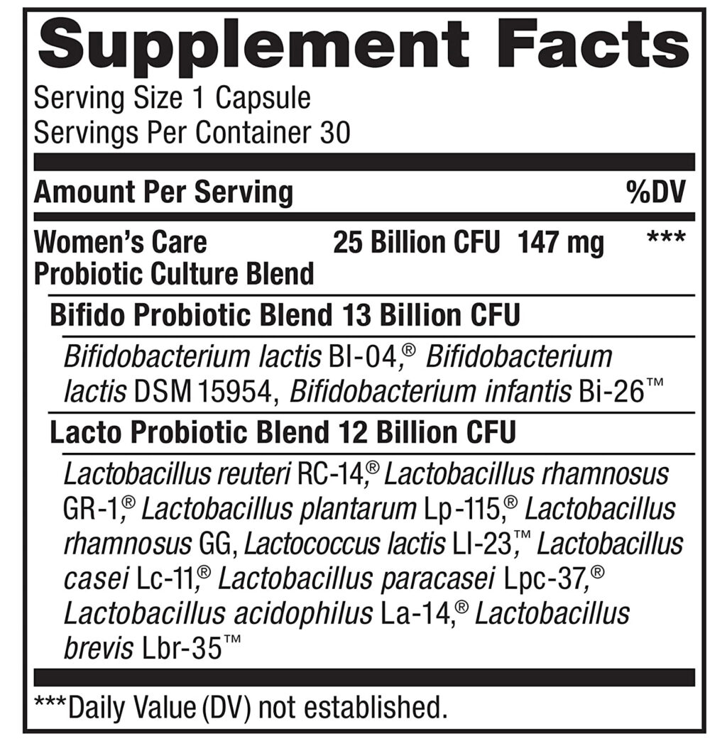 2684f8bc59c3c728aa3f0a908a9d8663_051822200256.jpeg Renew Life Women's Probiotics, длительного хранения, без глютена, молочных продуктов и сои, 30 капсул, Ultimate Flora Women's Care Black