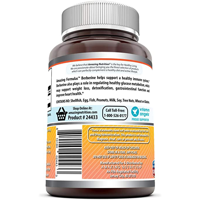 36d891d1bc6c1fbf039d66934412923b_051622011414.jpeg Amazing Formulas Berberine 120 капсул, 1200 мг - Поддерживает иммунную функцию, сердечно-сосудистую и желудочно-кишечную функцию