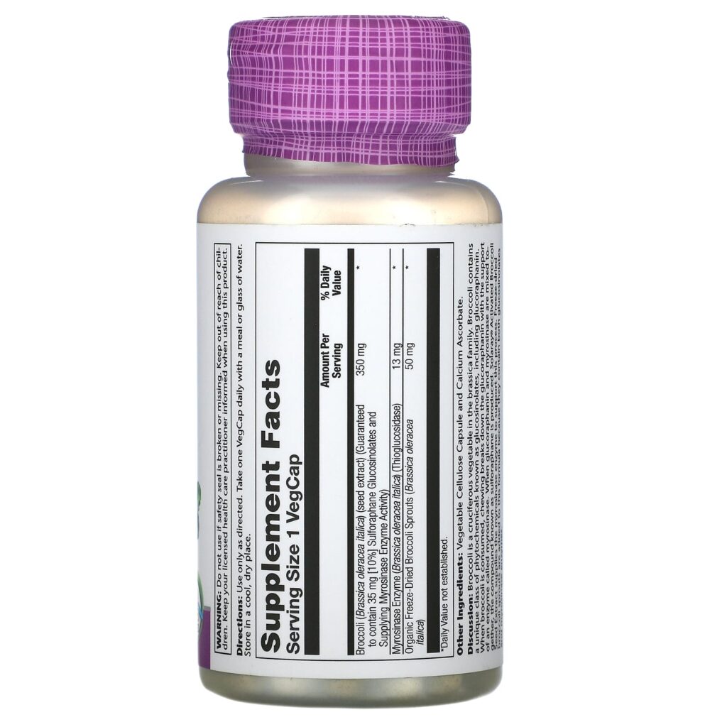 849a27f8a513b185d3cdeeb10e8a2156_050122001006.jpeg Solaray, активированный экстракт семян брокколи, 350 мг, 30 вегетарианских капсул