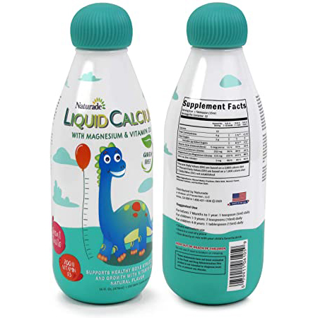 89f78ff97435f88612e0e212806e54b7_051722223623.jpeg Naturade Жидкий кальций с магнием и витамином D3 для детей, 16 жидких унций