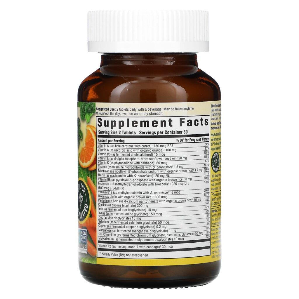 8ec2d493dfdc4ebf077395501e8c9b11_051222090453.jpeg MegaFood, Baby & Me 2, витамины для беременных, 60 таблеток