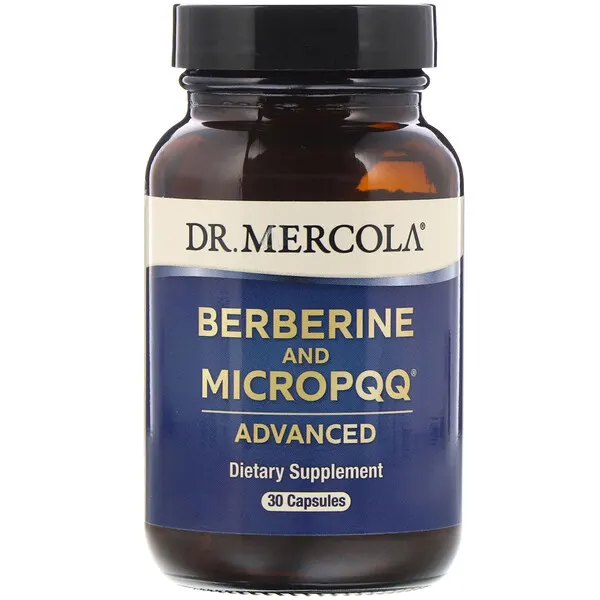 Dr. Mercola, MicroPQQ и берберин с улучшенной рецептурой, 30 капсул