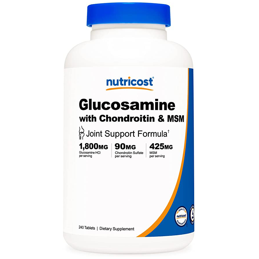addae94dc2055fa24989d78904d189c9_051822191934.jpeg Nutricost Glucosamine 1800mg with Chondroitin & MSM, 240 Tablets, 120 Servings - Joint Support Formula - Non-GMO, Gluten Free