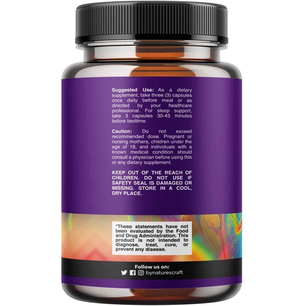 ed6247be8cd187b675a538c14ff5987d_051522131651.jpeg Натуральная добавка для сна с глицинатом магния - Капсулы с глицинатом магния Nature's Craft 90ct для поддержки сна и здоровья костей - Таблетки магния 350 мг