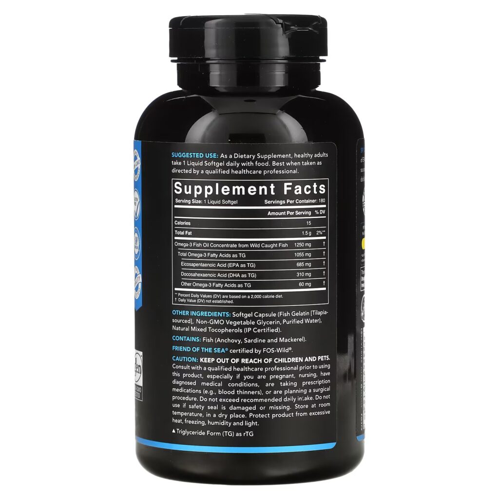 1b679ed21e2d2aae47ba7999fd3f03e6_061122001523.jpeg Sports Research, Рыбий жир с омега-3, тройной силы, 180 мягких таблеток