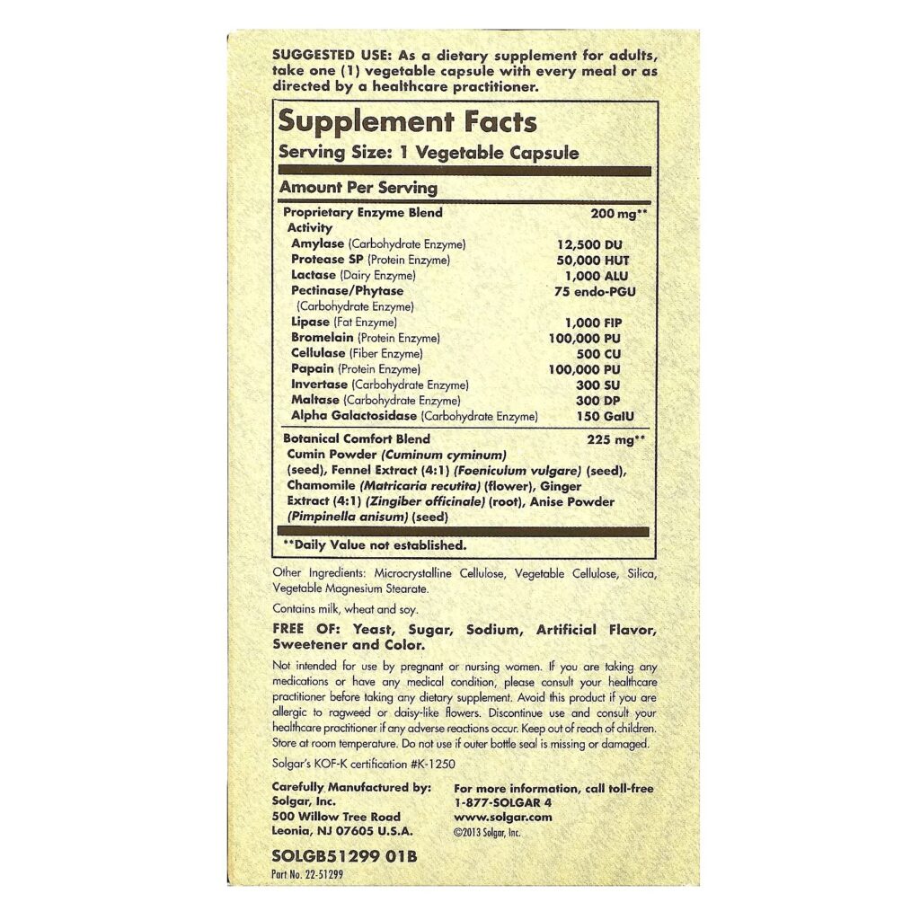 2a771f10ff85849d91ffcf715d421ccf_062522004040.jpeg Solgar, Comfort Zone, комплекс для пищеварения, 90 растительных капсул
