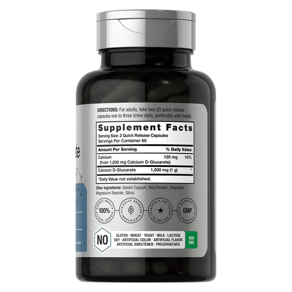 3776c43d062419989dd31ab38cc74084_062722012340.jpeg Кальция D глюкарат 1000 мг | 120 капсул | Добавка без глютена без ГМО