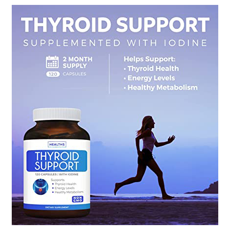 44da8ef03c4475e1909e41e0831a4d9c_060422231507.jpeg Поддержка щитовидной железы с йодом - 120 капсул (без ГМО) Повышение энергии и ускорение метаболизма - Корень ашваганды, цинк, селен, комплекс витамина B12 - Добавка для здоровья щитовидной железы - 60-дневный запас