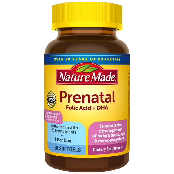Prenatal Multivitamin + 200 Мг DHA - 110 мягких капсул