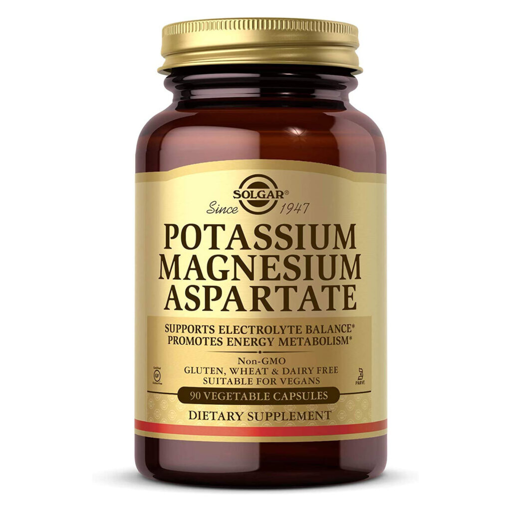 5fb6e5411d3487f0162cb47f97d984c0_060622232528.jpeg Solgar — аспартат калия и магния, 90 растительных капсул