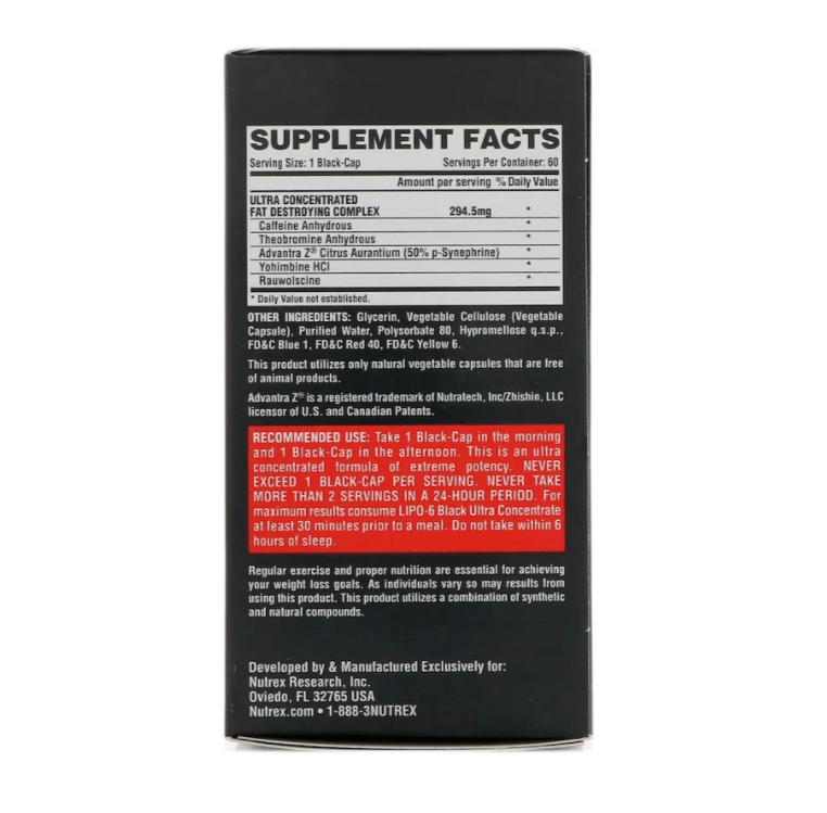 9016c5d129948290ce6a94aaf4793536_062022105015.png Lipo-6 Black Ultra Concentrate - Спортивные добавки 60 капсул