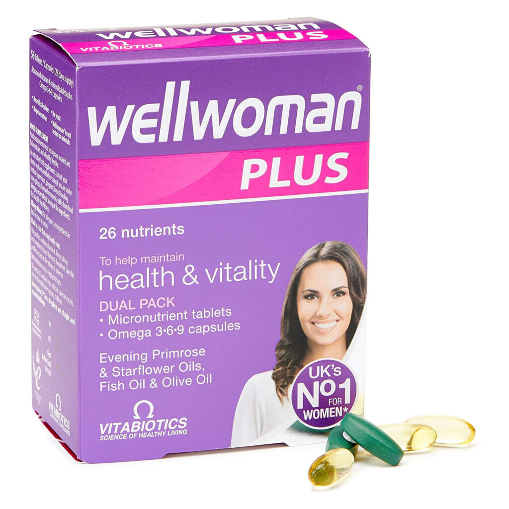 Vitabiotics Wellwoman Plus таблетки - рыбий жир, 56 капсул
