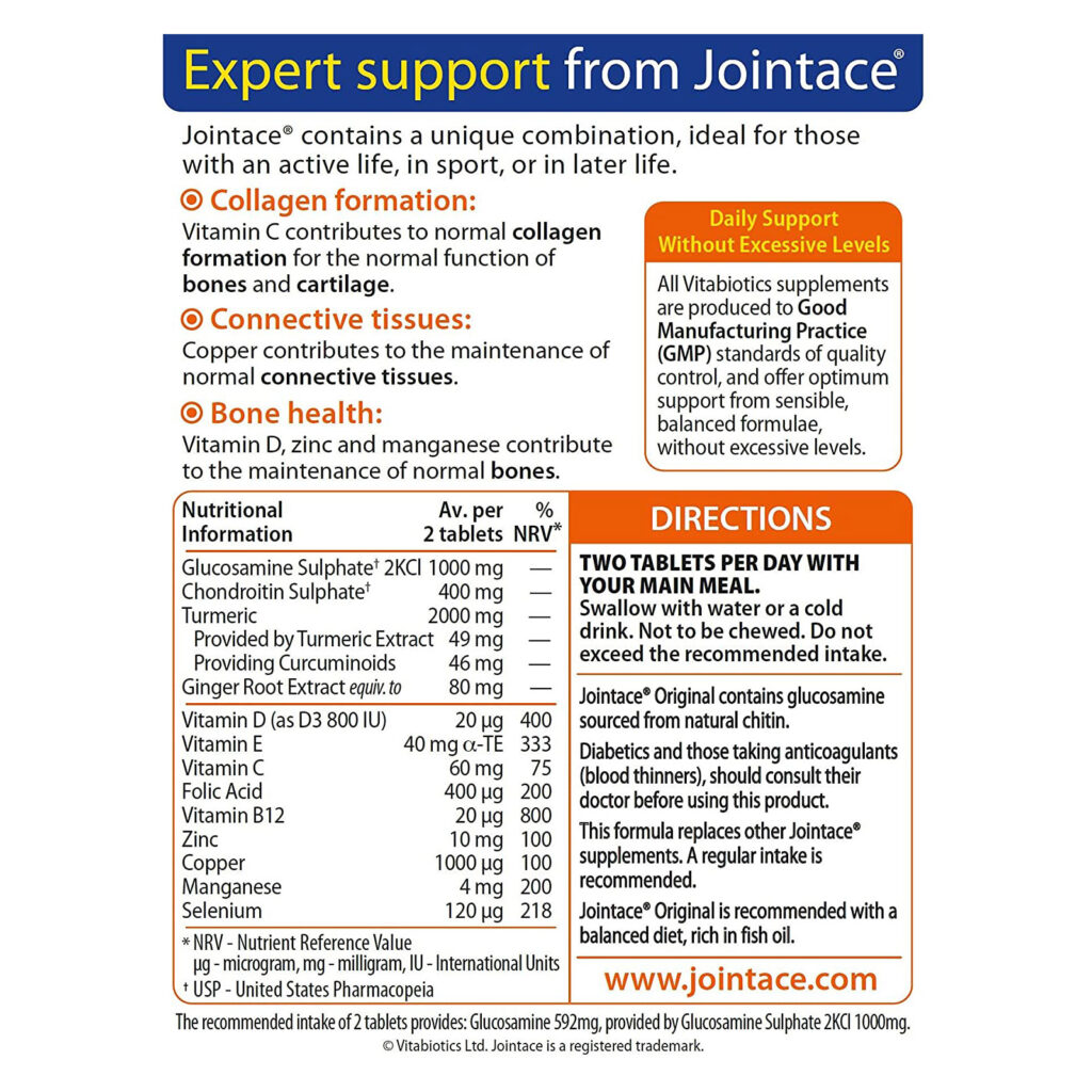 9943d1e9f44a352a572144b77bb49a6f_061622104117.jpeg Витабиотики Jointace Original - с глюкозамином, упаковка 30 штук