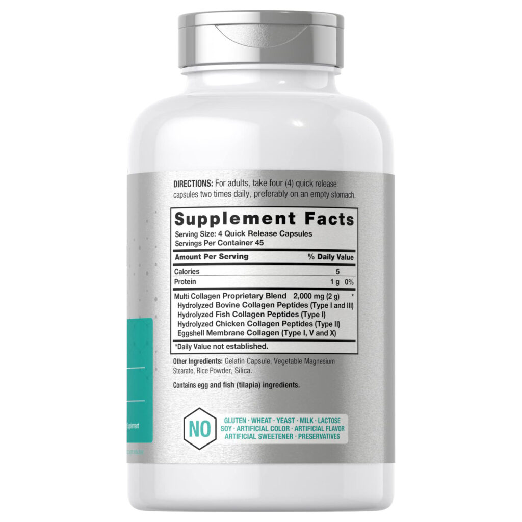 ae5526fc2d9dee17175023b388a32a46_061122213128.jpeg Horbaach - Капсулы с несколькими коллагеновыми белками по 2000 мг | 180 единиц | Типы I, II, III, V, X | Коллагеновые пептиды в таблетках | Кето и палео, безглютеновая добавка